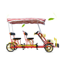 best selling2 persons surrey bikes/steel frame 4 wheels/surrey bicycle for 2 person